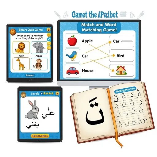 كتاب تعليم الحروف العربية المصور