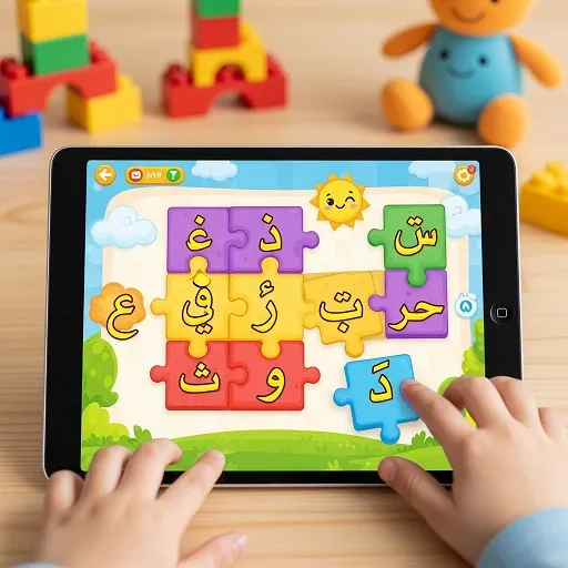 لعبة تركيب الحروف العربية