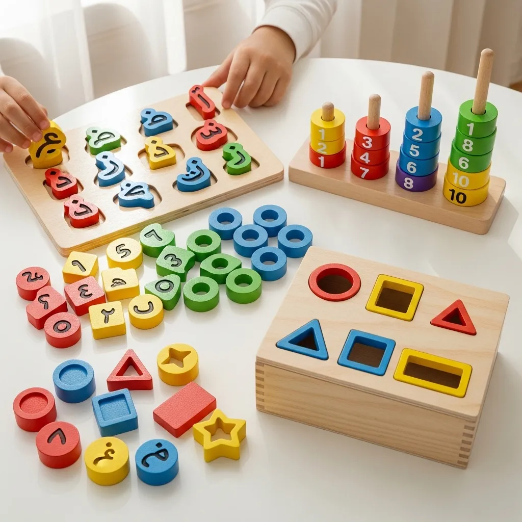 لعبة تصنيف الأشكال والألوان